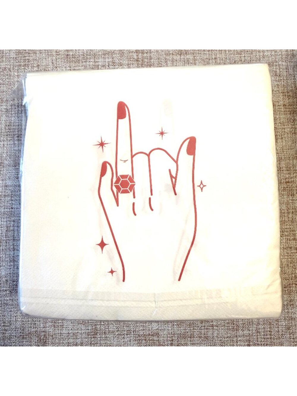 100 Engagement Party Paper Disposable Napkins Bachelorette Party Pink